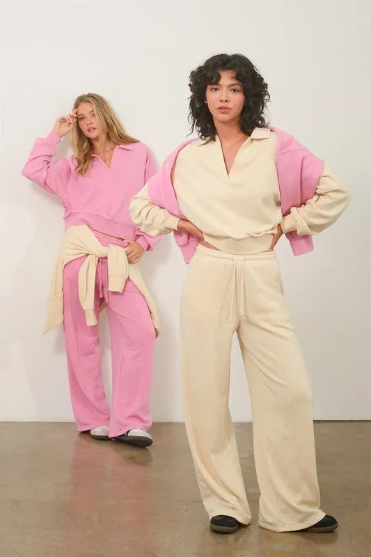 High-Waist Drawstring Pants