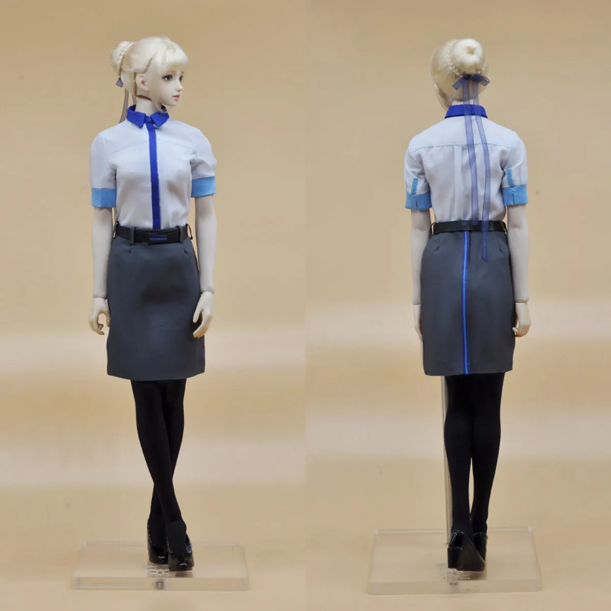 HiPlay CUKE TOYS Clothes, The Flight Attendant Set A, For 12-inch Figure