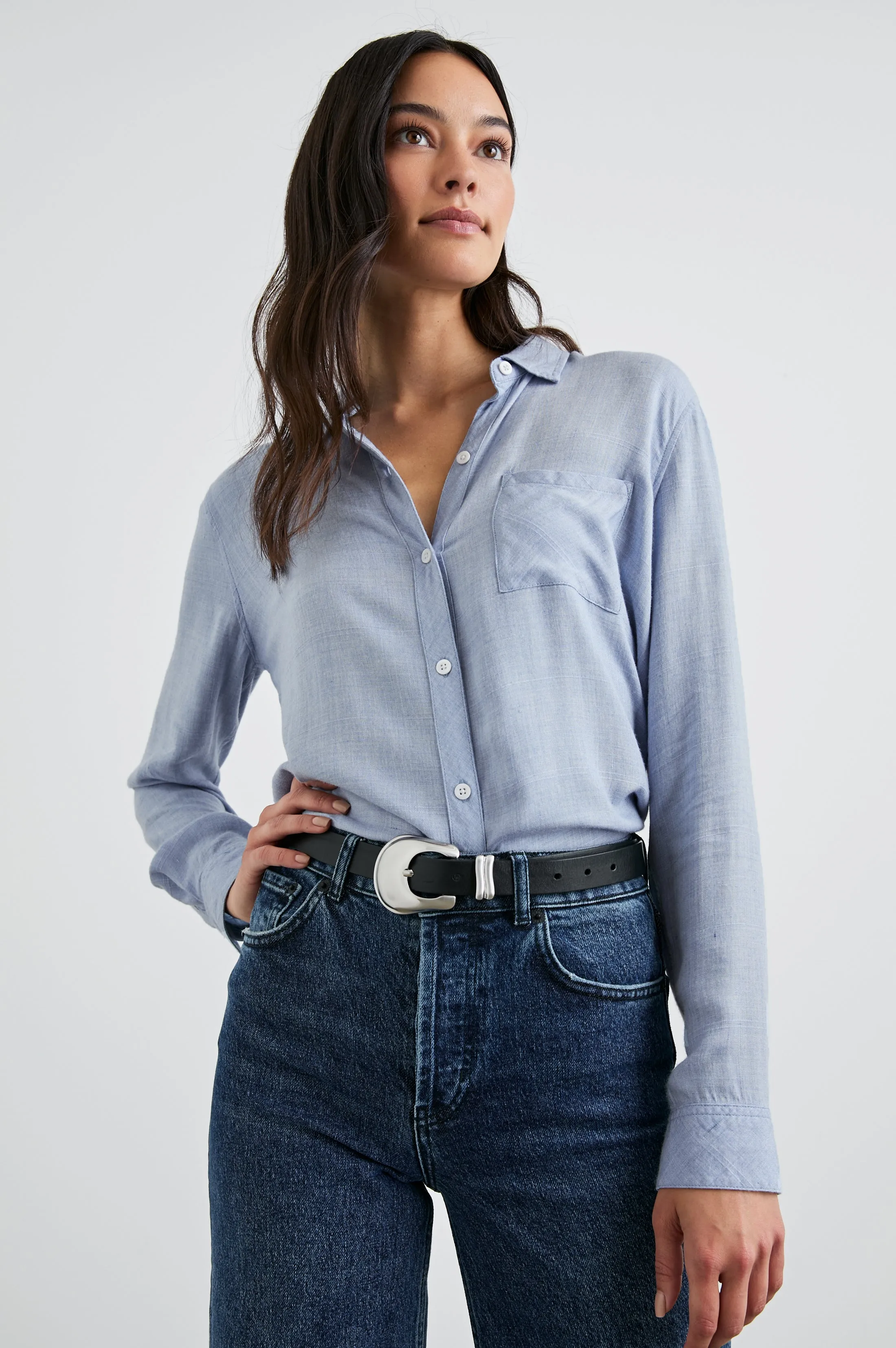 HUNTER SHIRT - CHAMBRAY HEATHER