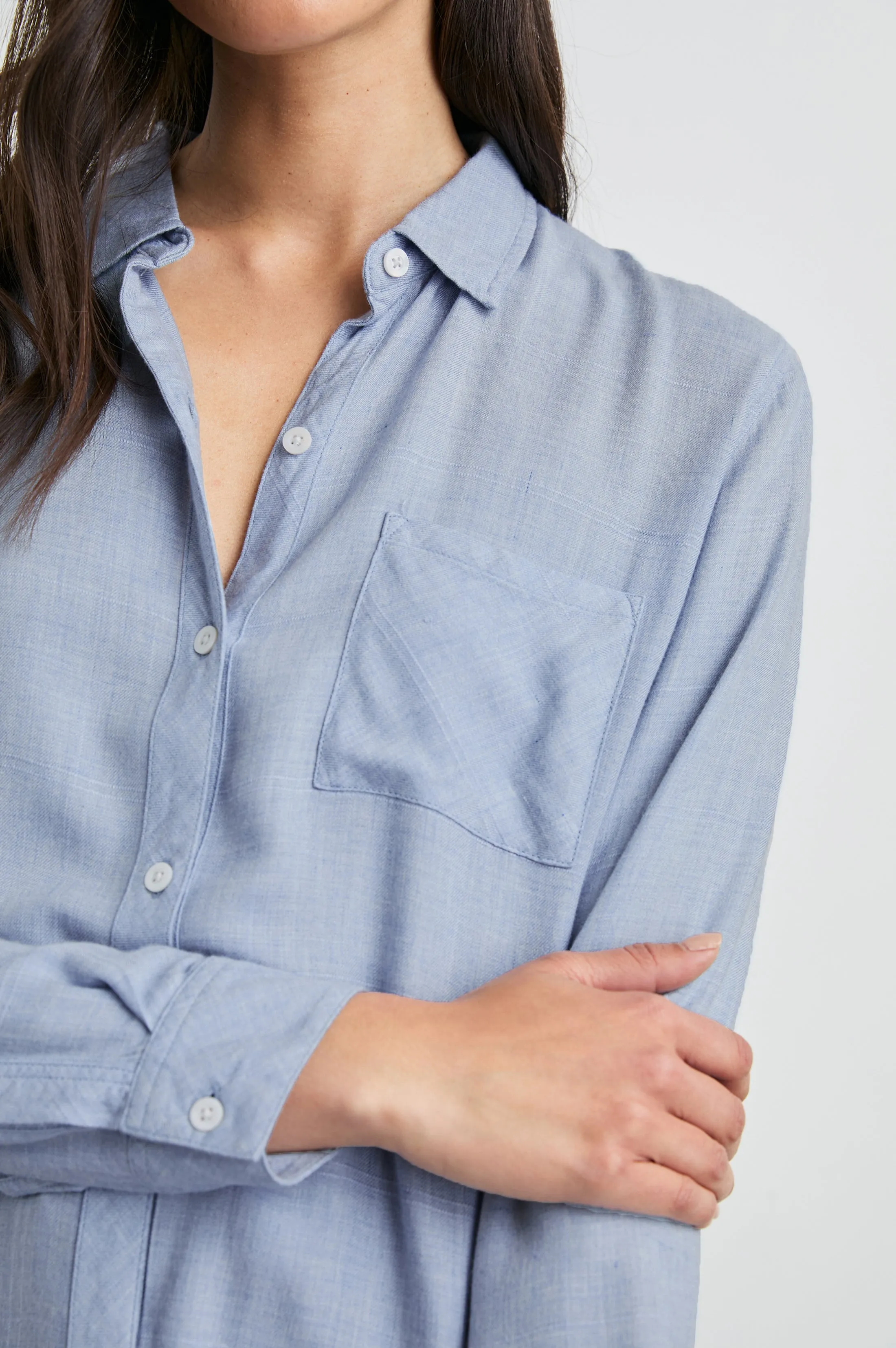 HUNTER SHIRT - CHAMBRAY HEATHER