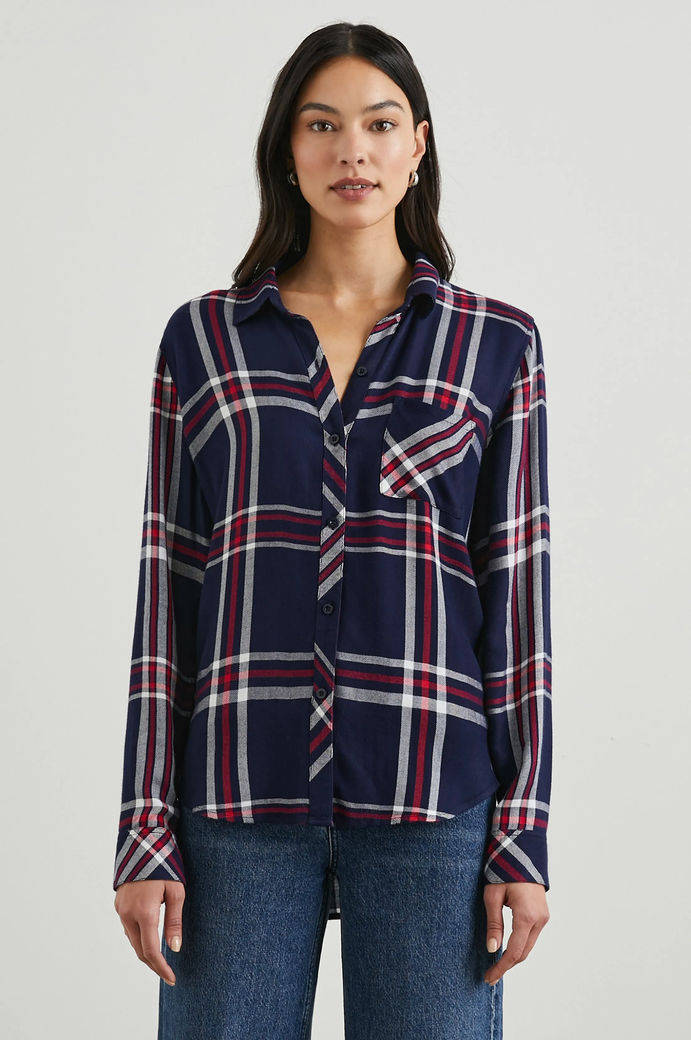 HUNTER SHIRT - PATRIOT NAVY RED