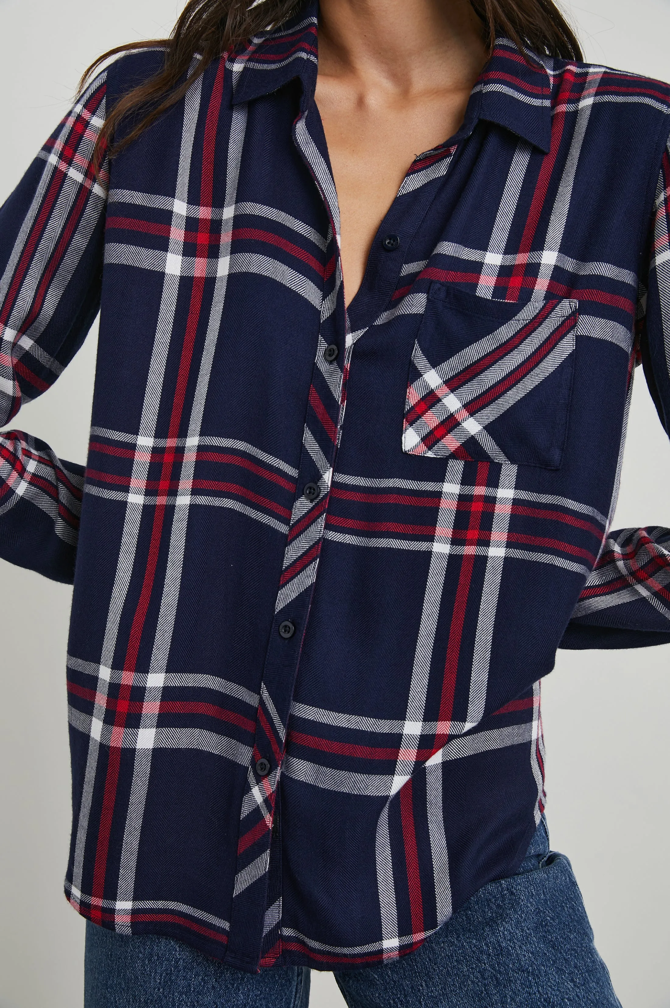 HUNTER SHIRT - PATRIOT NAVY RED