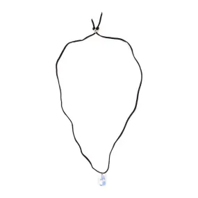 Jonah "True" Dogtag 925 Sterling Silver Pendant Leatherette Necklace