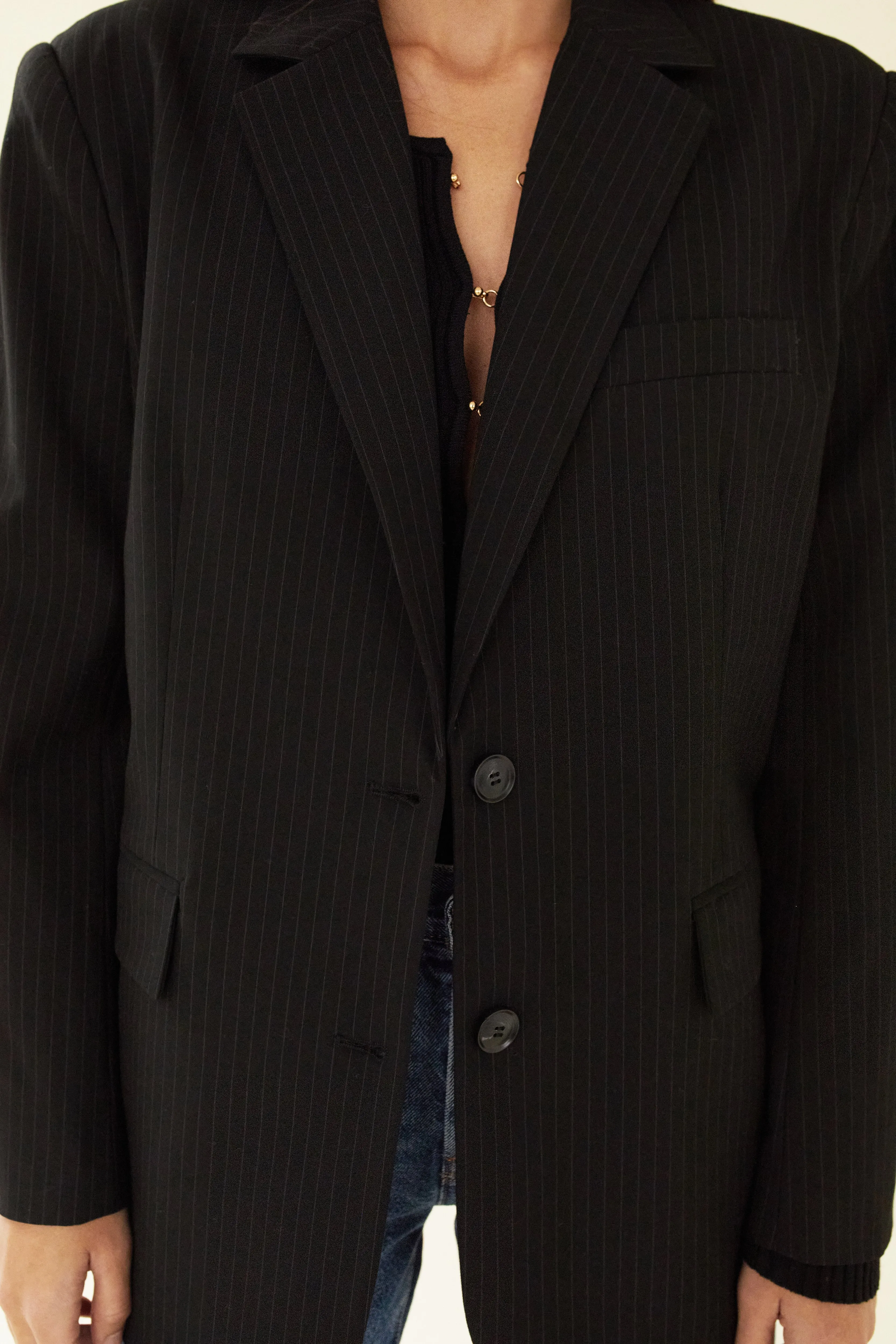 JULIA JACKET - PINSTRIPE