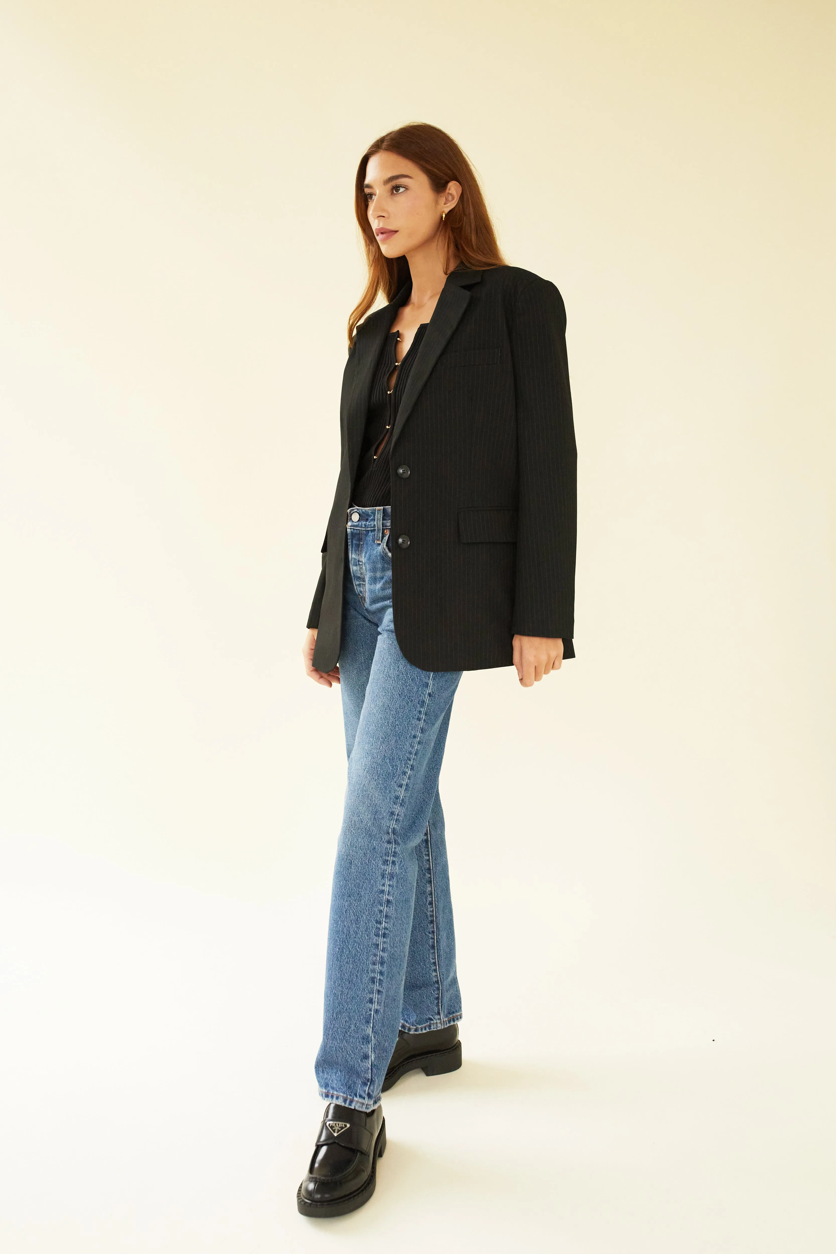 JULIA JACKET - PINSTRIPE