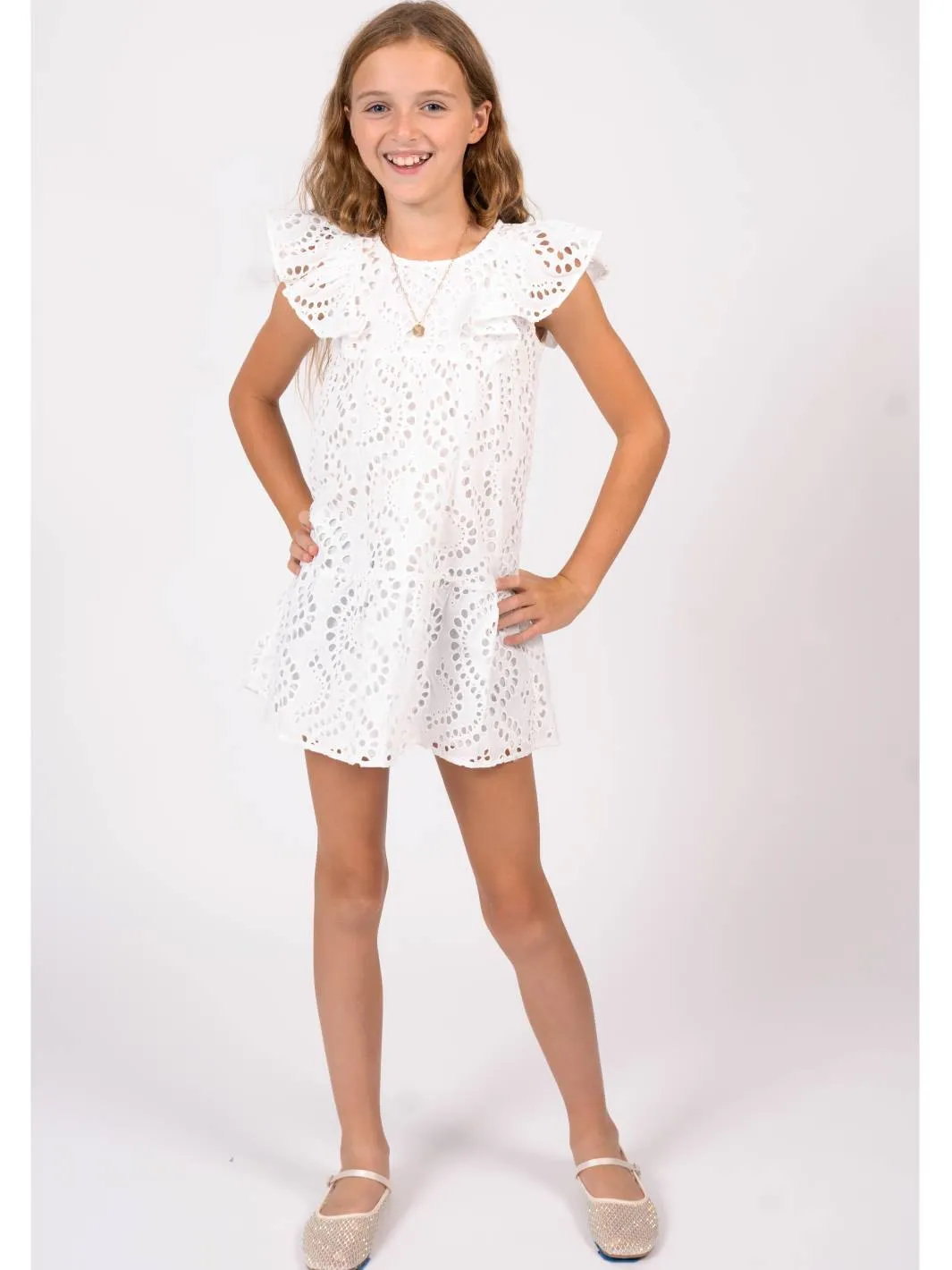 Liam Eyelet Dress
