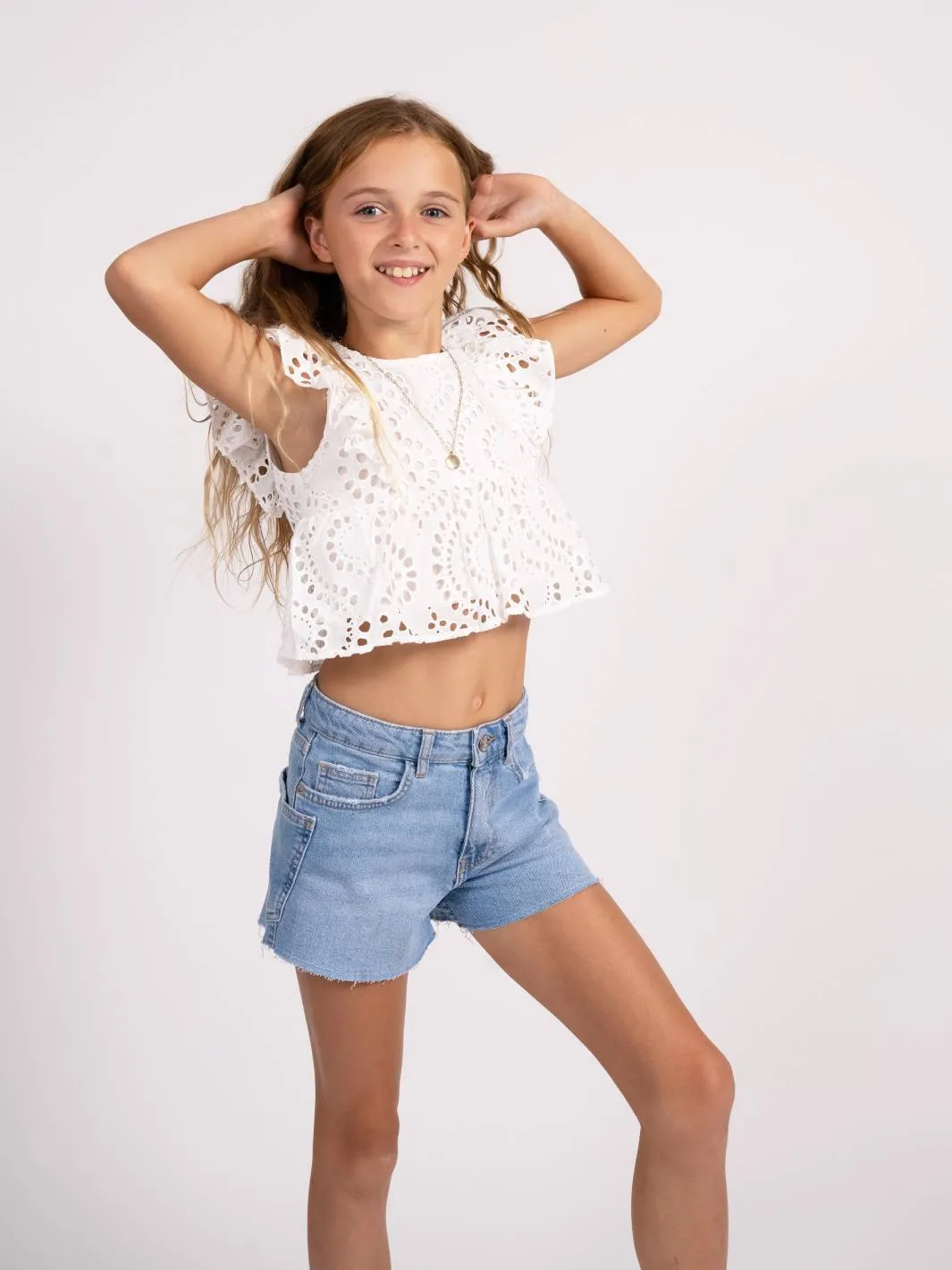 Liam Eyelet Top