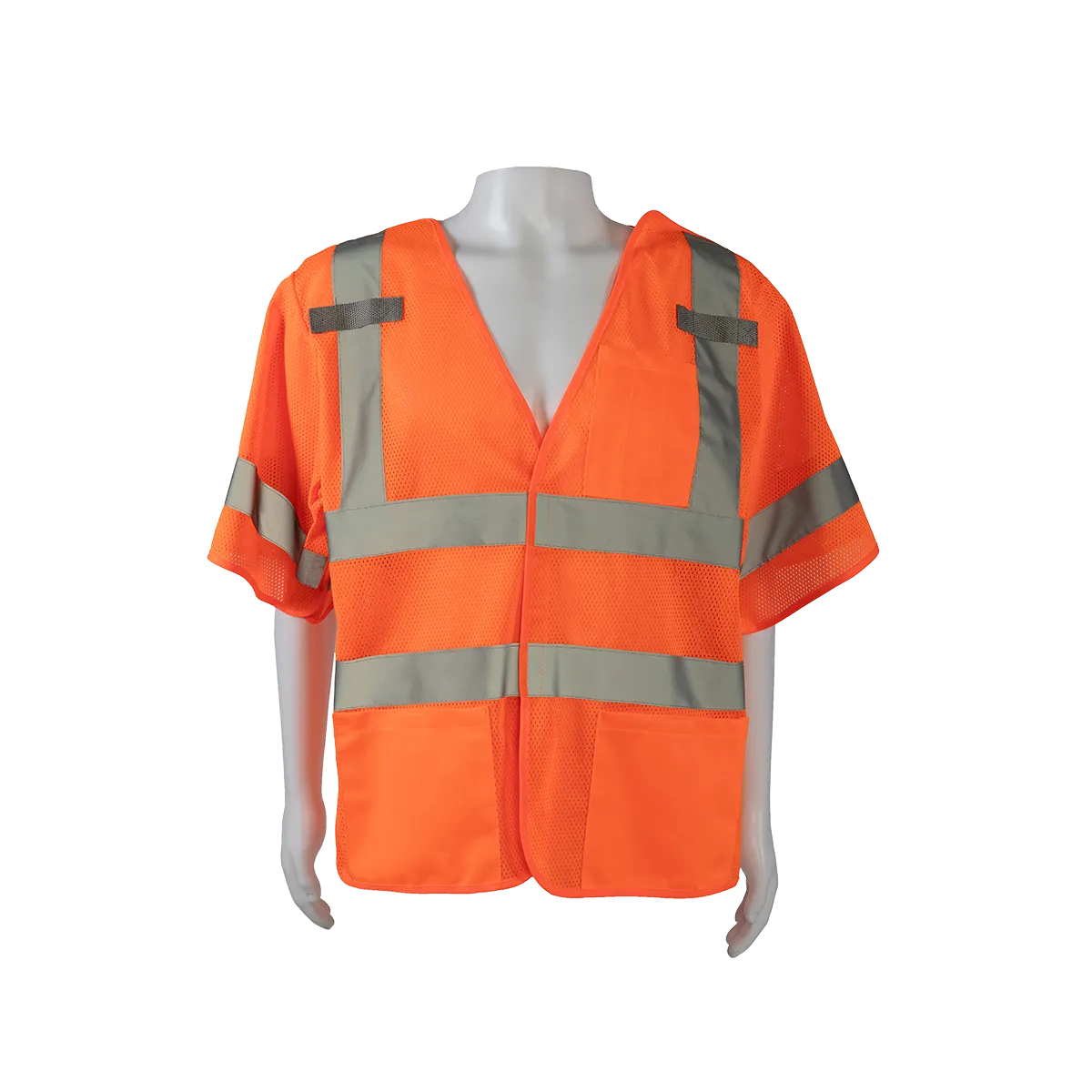 LVM3/OVM3-5PB ANSI 107-2020 Class 3 High-Vis Mesh Breakaway Short Sleeve Vest