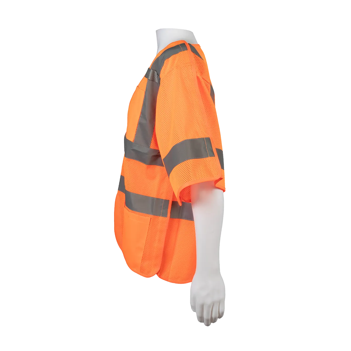 LVM3/OVM3-5PB ANSI 107-2020 Class 3 High-Vis Mesh Breakaway Short Sleeve Vest
