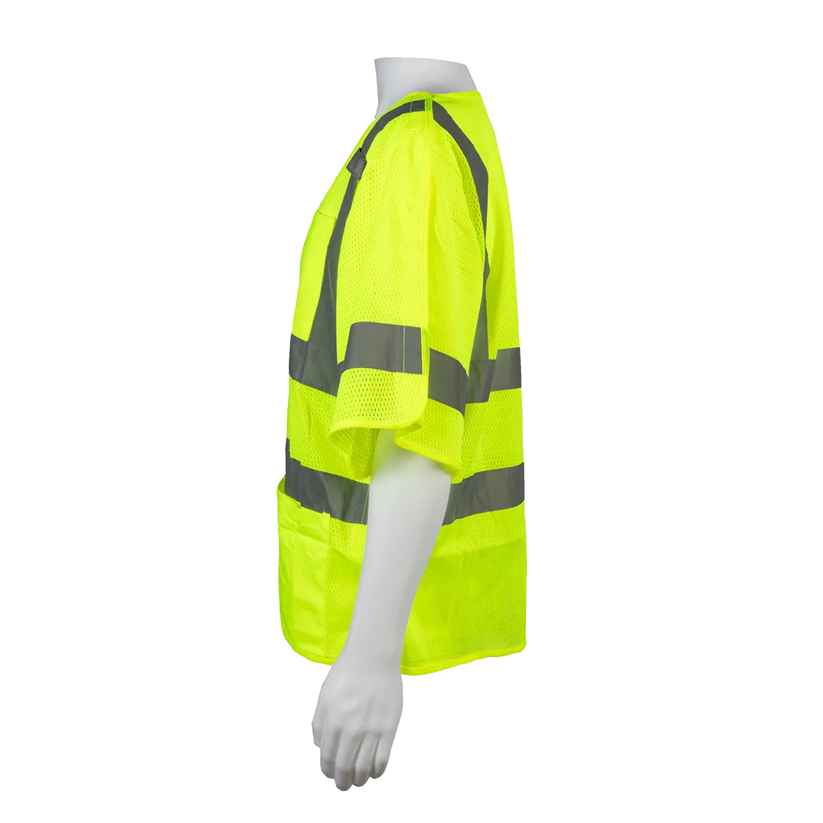 LVM3/OVM3-5PB ANSI 107-2020 Class 3 High-Vis Mesh Breakaway Short Sleeve Vest