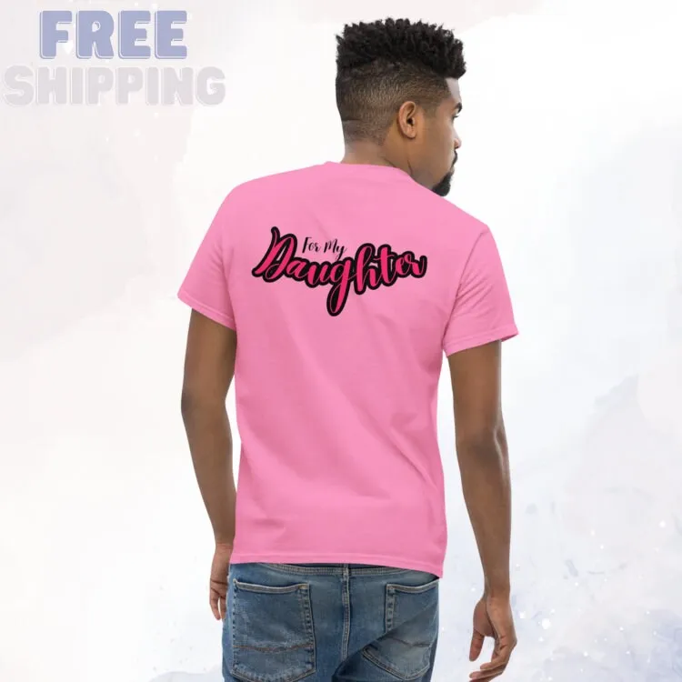 Mens I Wear Pink for My Daughter Tee