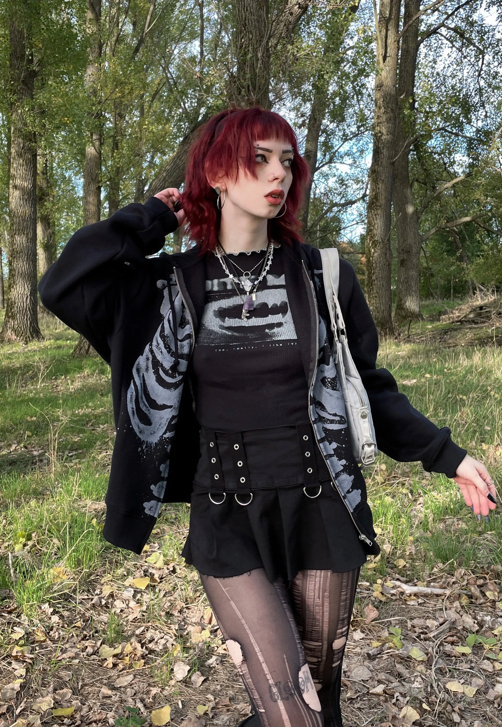 Minga London - Flora Black Layered Asymmetrical Black - Skirt