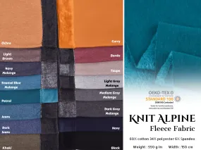 New Alpine Fleece  Mélange  Fabric / Cotton sweatshirt fabric