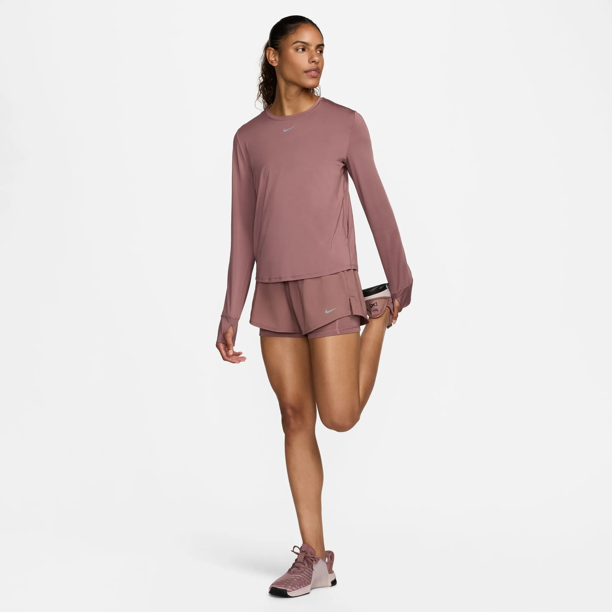 Nike Women's One Dri-FIT Classic Top Smokey Mauve / Black
