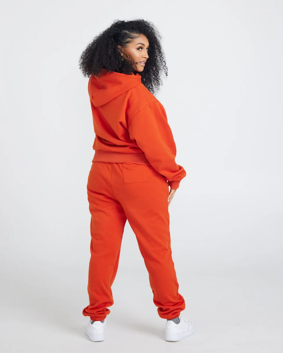 OFUURE Hoodie Jogger Set - ORANGE