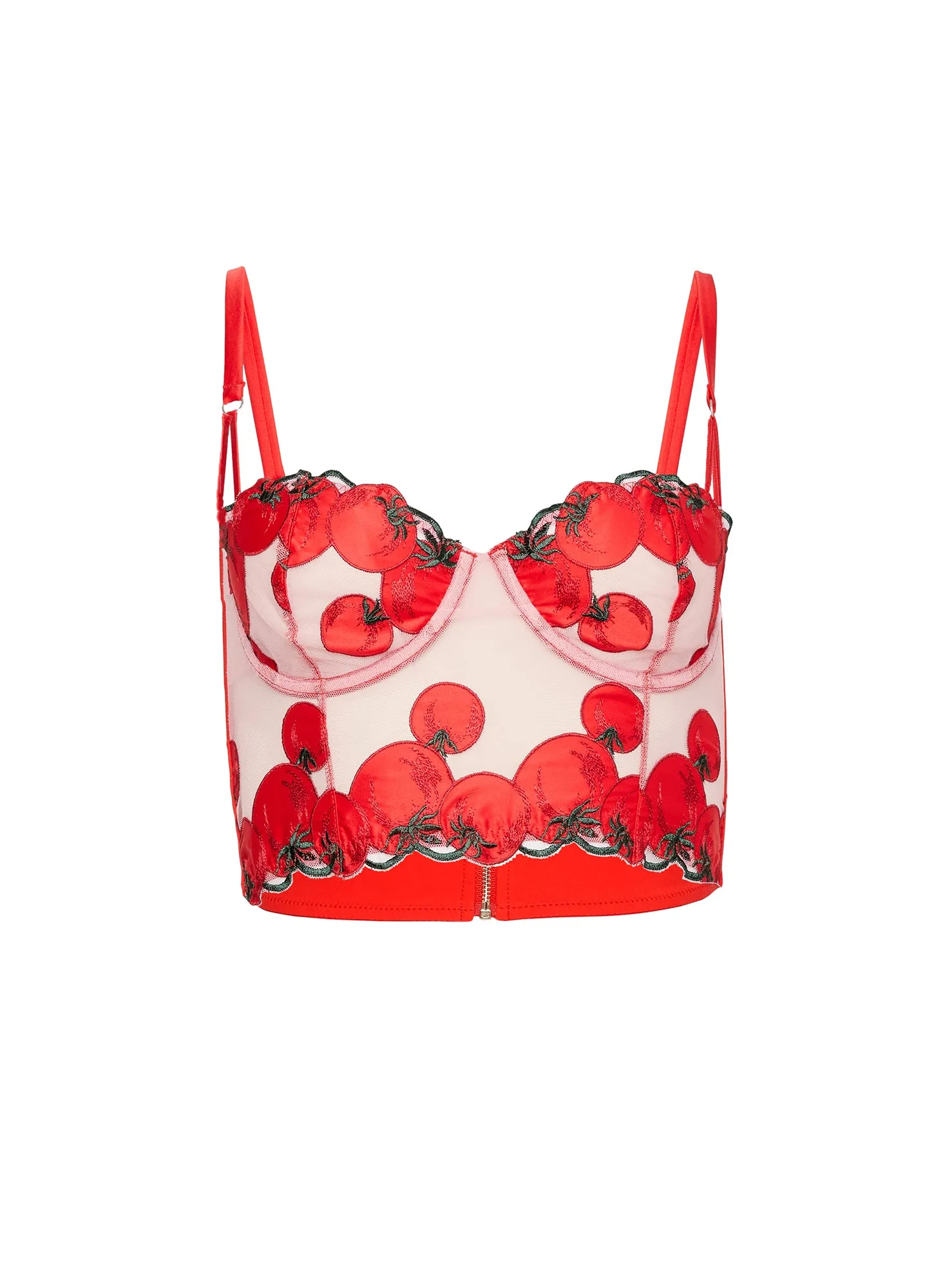 Pomodoro Embroidery Bustier