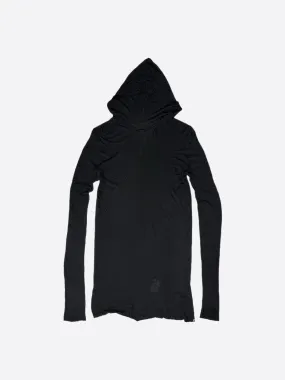 RICK OWENS SS12 NASKA LONG HOODED SWEATER