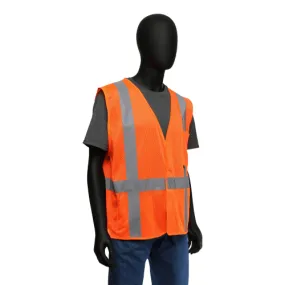 Safety Vest, 47218, Hi-Viz, Self Extinguishing, Mesh, ASTM D6413, Class 2