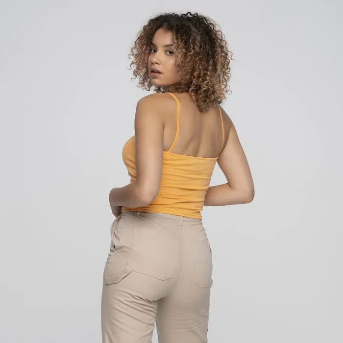 Santa Cruz Women Strip Vest - Papaya