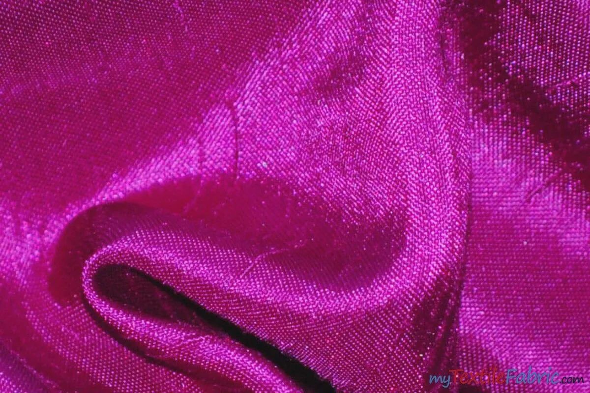 Shantung Satin Fabric | Satin Dupioni Silk Fabric | 60" Wide | Multiple Colors | Wholesale Bolt |