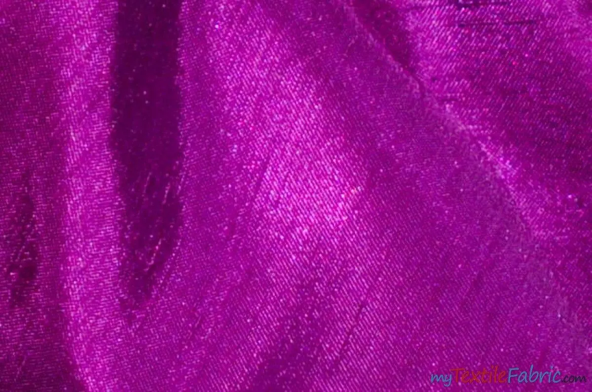 Shantung Satin Fabric | Satin Dupioni Silk Fabric | 60" Wide | Multiple Colors | Wholesale Bolt |
