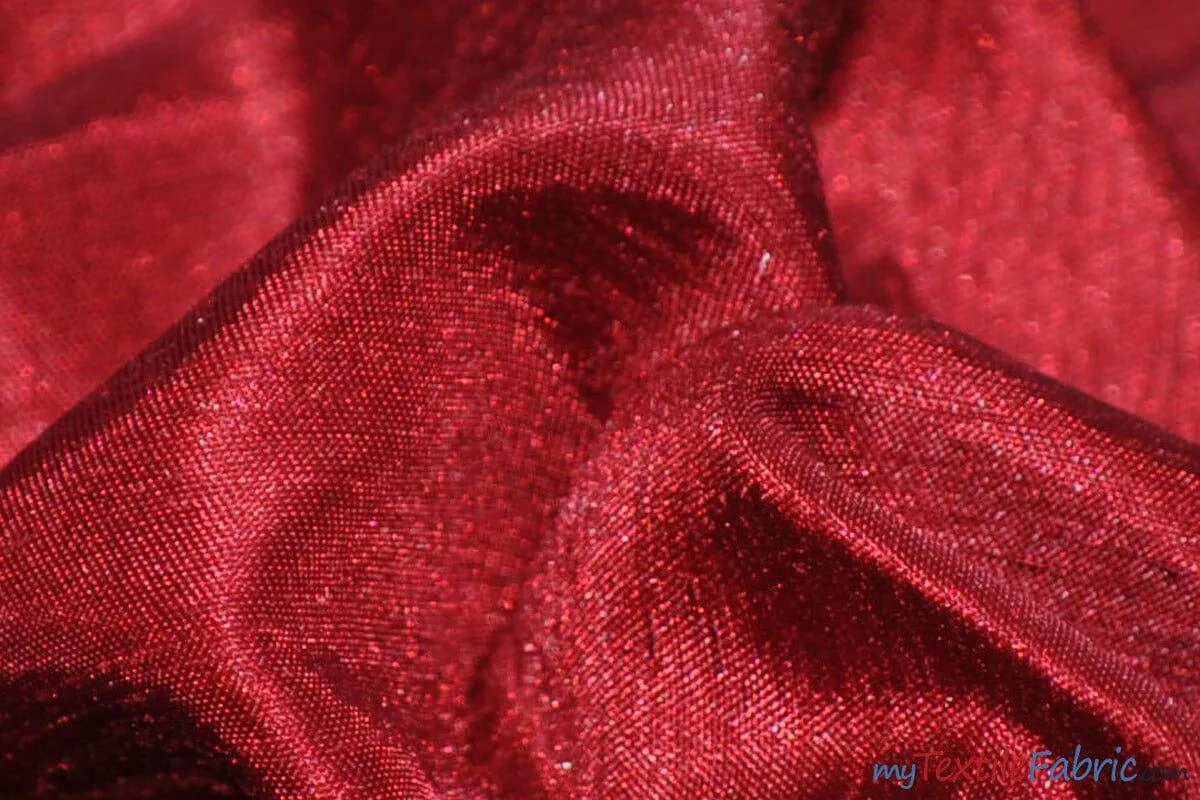 Shantung Satin Fabric | Satin Dupioni Silk Fabric | 60" Wide | Multiple Colors | Wholesale Bolt |