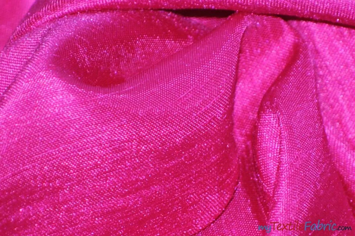 Shantung Satin Fabric | Satin Dupioni Silk Fabric | 60" Wide | Multiple Colors | Wholesale Bolt |