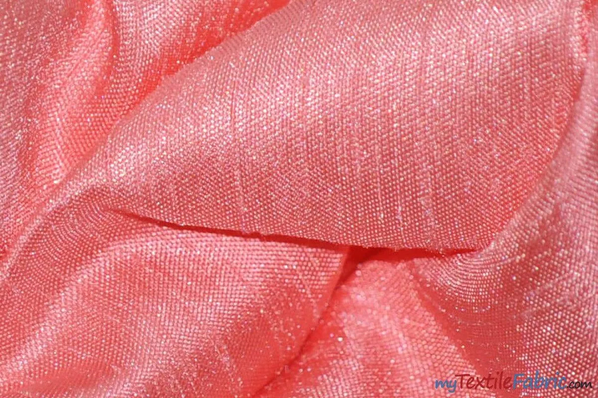 Shantung Satin Fabric | Satin Dupioni Silk Fabric | 60" Wide | Multiple Colors | Wholesale Bolt |
