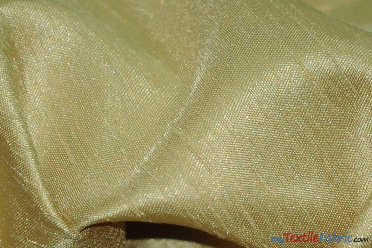 Shantung Satin Fabric | Satin Dupioni Silk Fabric | 60" Wide | Multiple Colors | Wholesale Bolt |