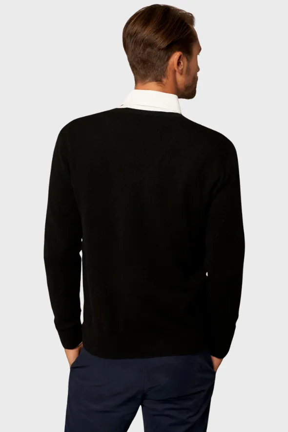 Solid V-Neck Merino Sweater