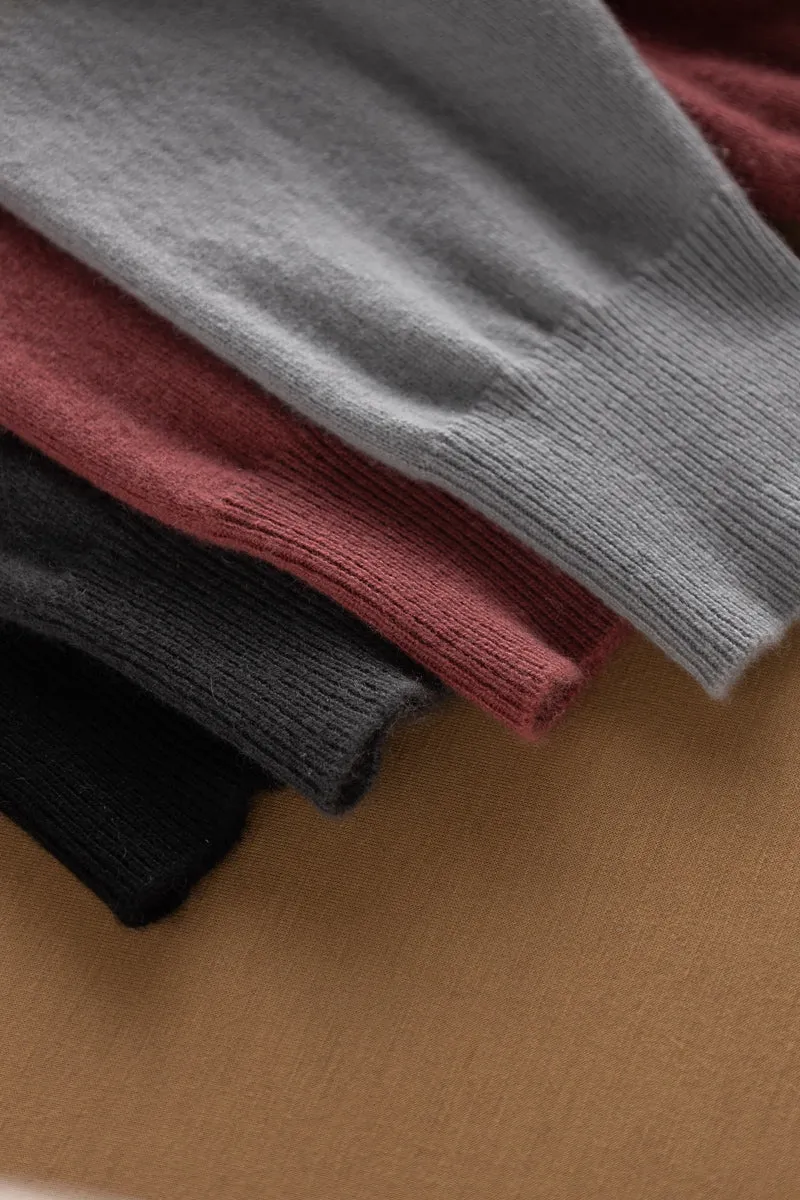 Solid V-Neck Merino Sweater