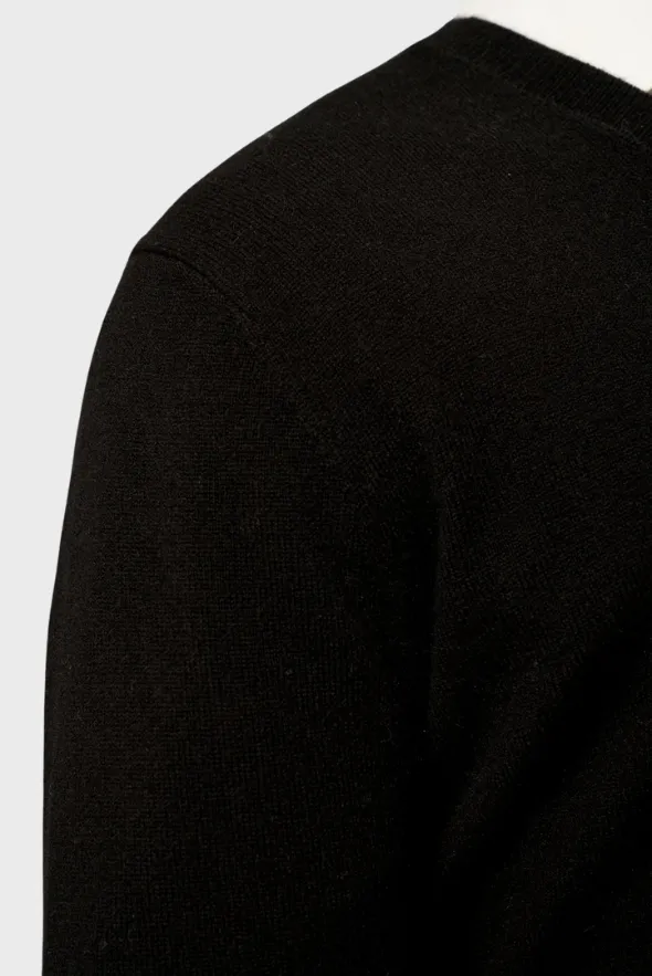 Solid V-Neck Merino Sweater