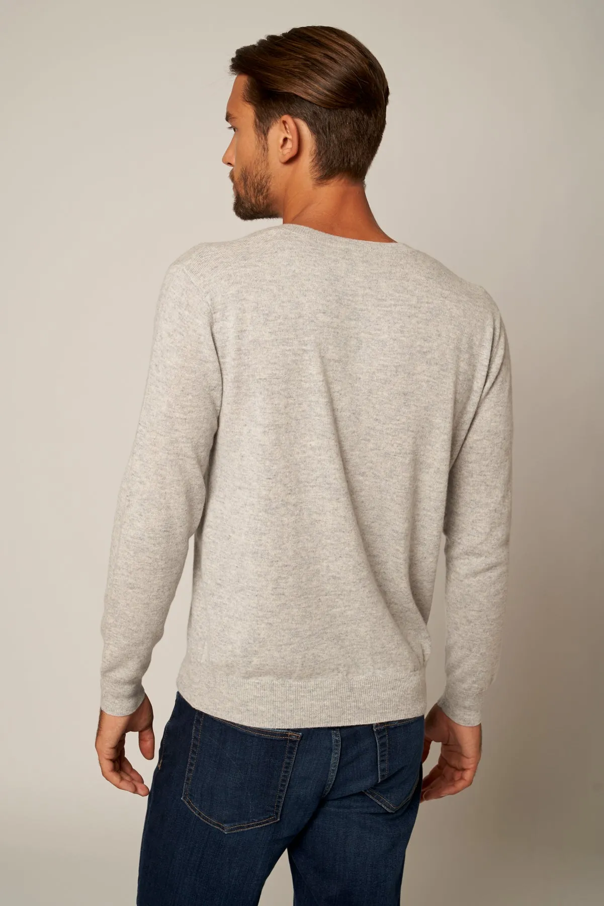 Solid V-Neck Merino Sweater
