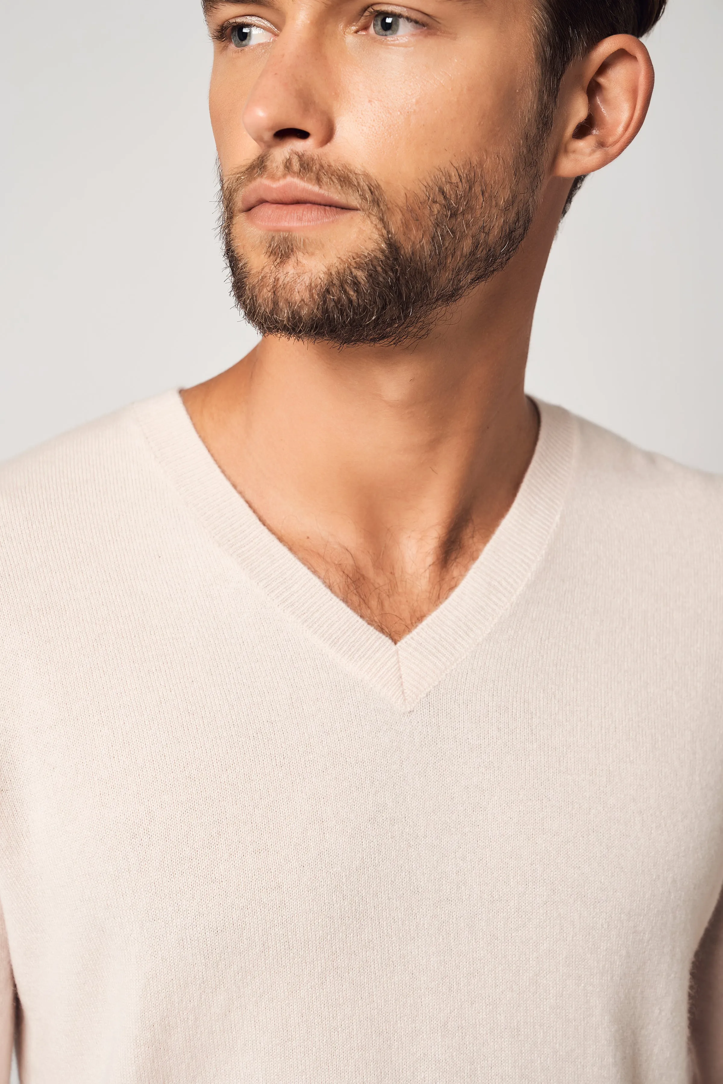 Solid V-Neck Merino Sweater