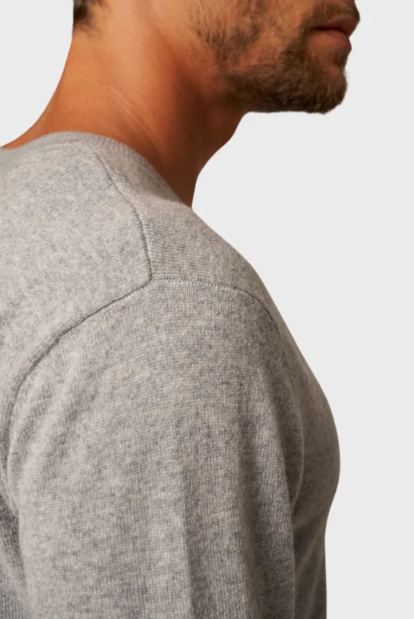 Solid V-Neck Merino Sweater