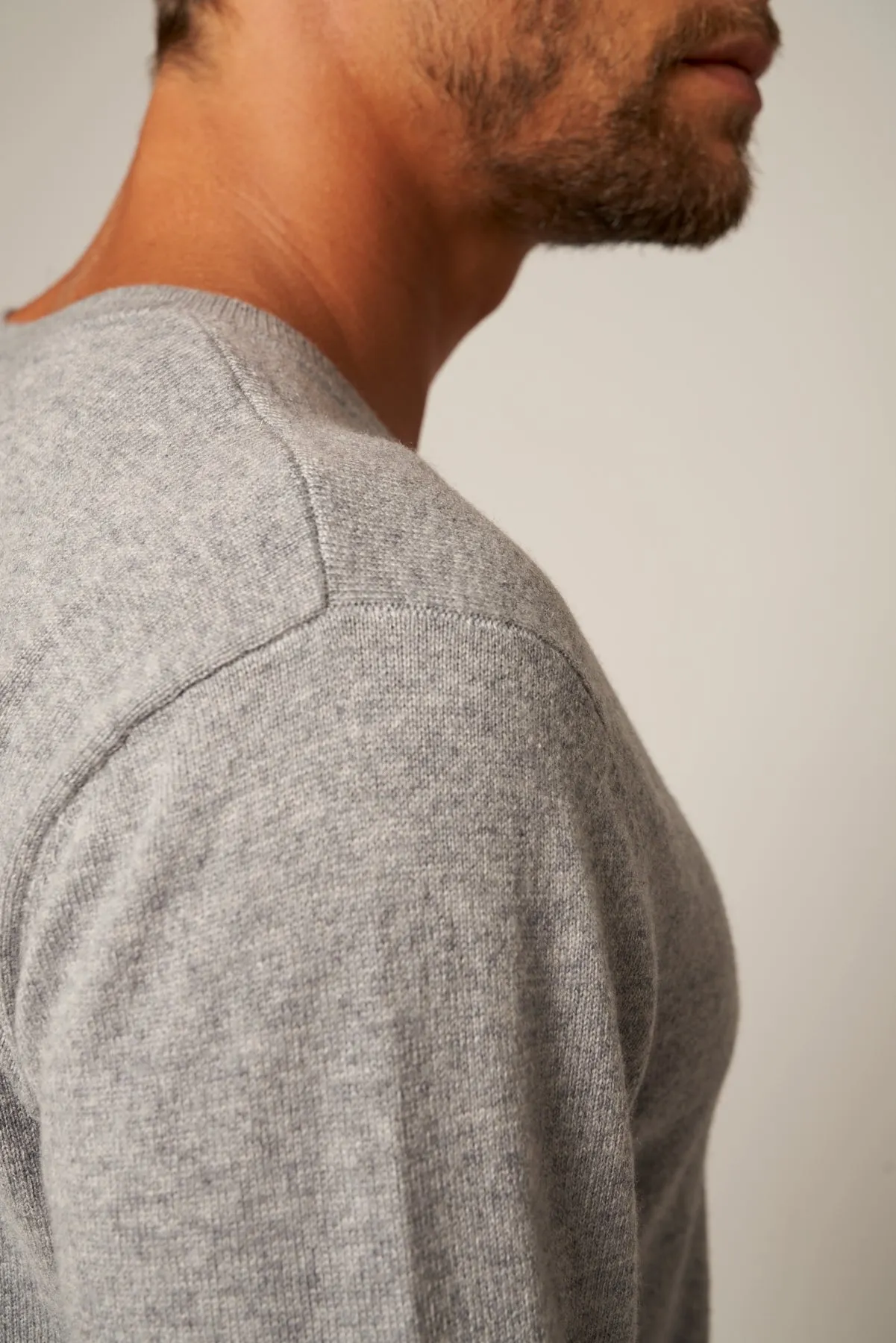 Solid V-Neck Merino Sweater