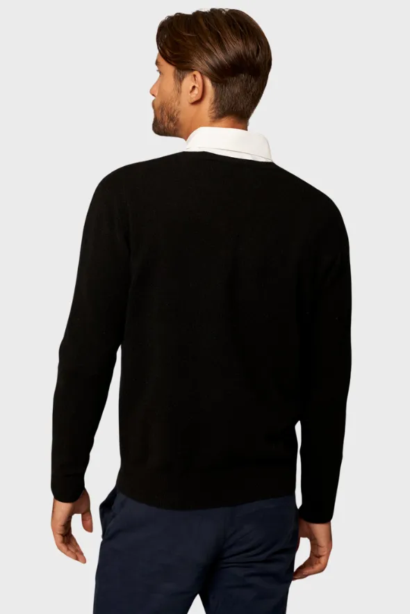 Solid V-Neck Merino Sweater