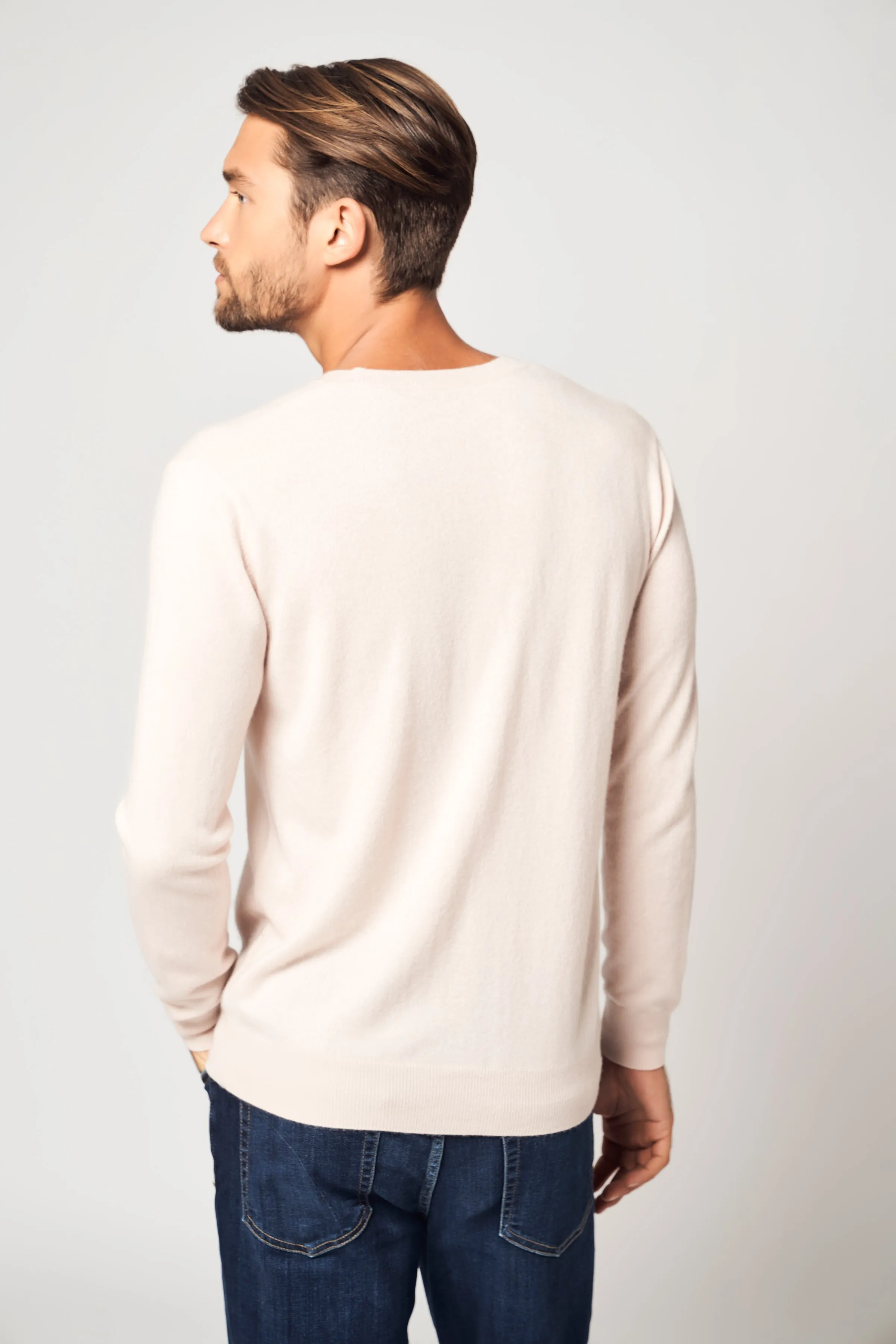 Solid V-Neck Merino Sweater