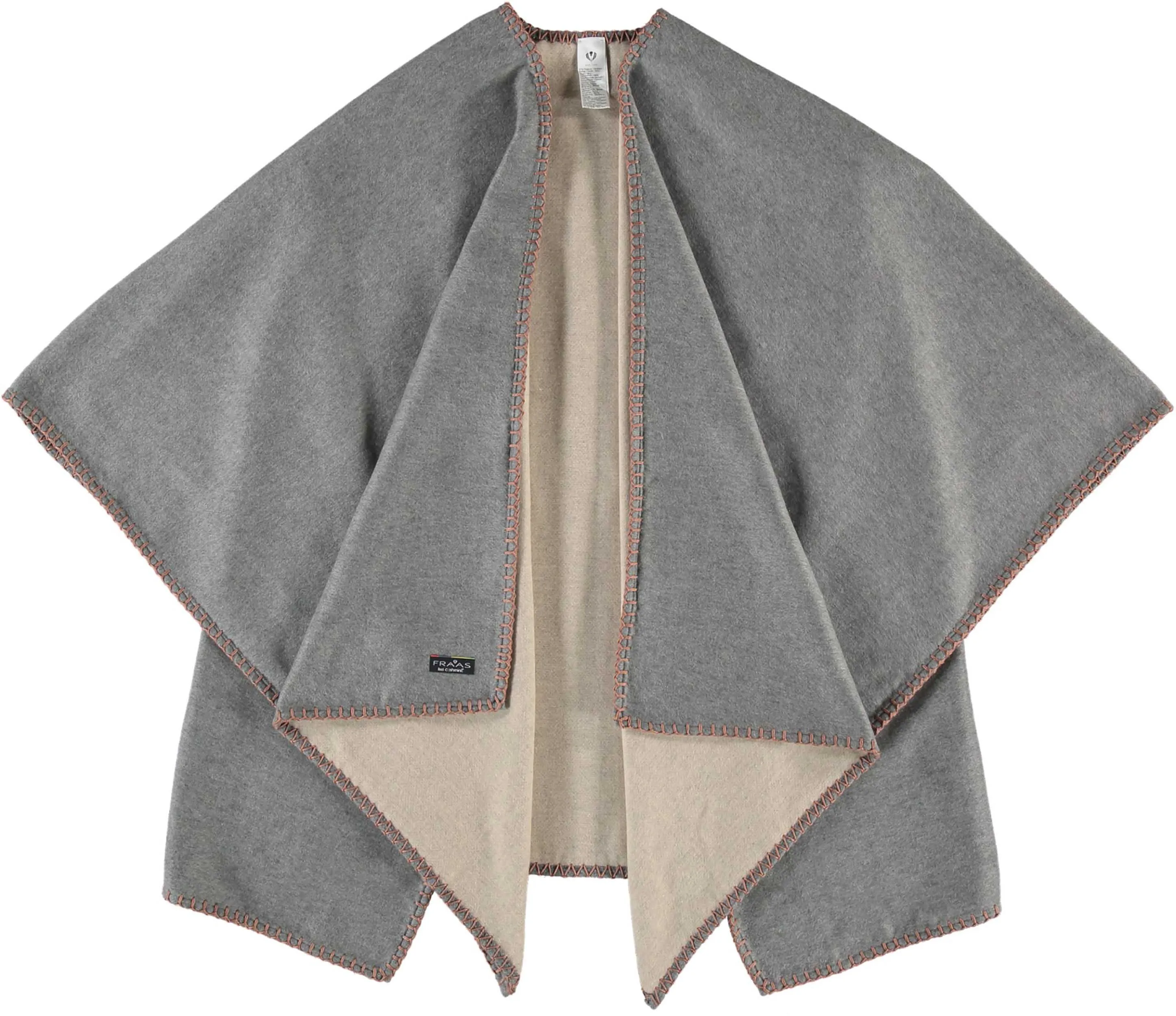 Sustainability Edition Contrast Stich Cashmink Ruana