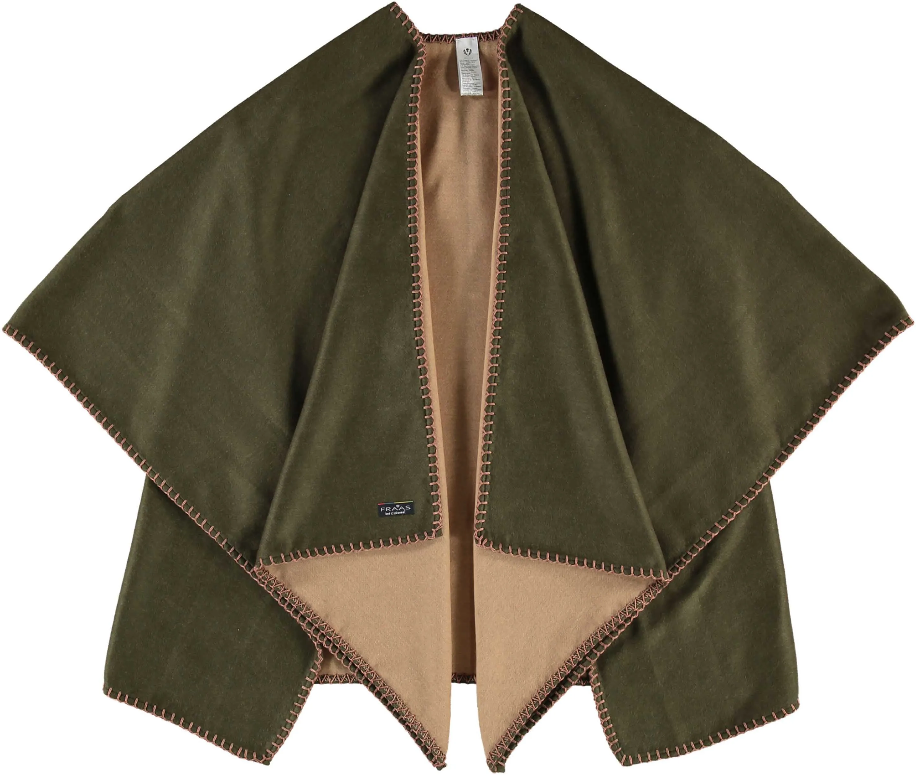 Sustainability Edition Contrast Stich Cashmink Ruana