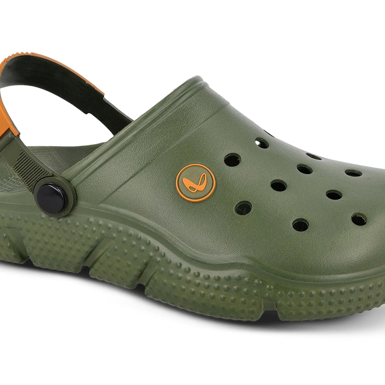 Walkaroo Mens Clogs  - WC8736 Olive Green