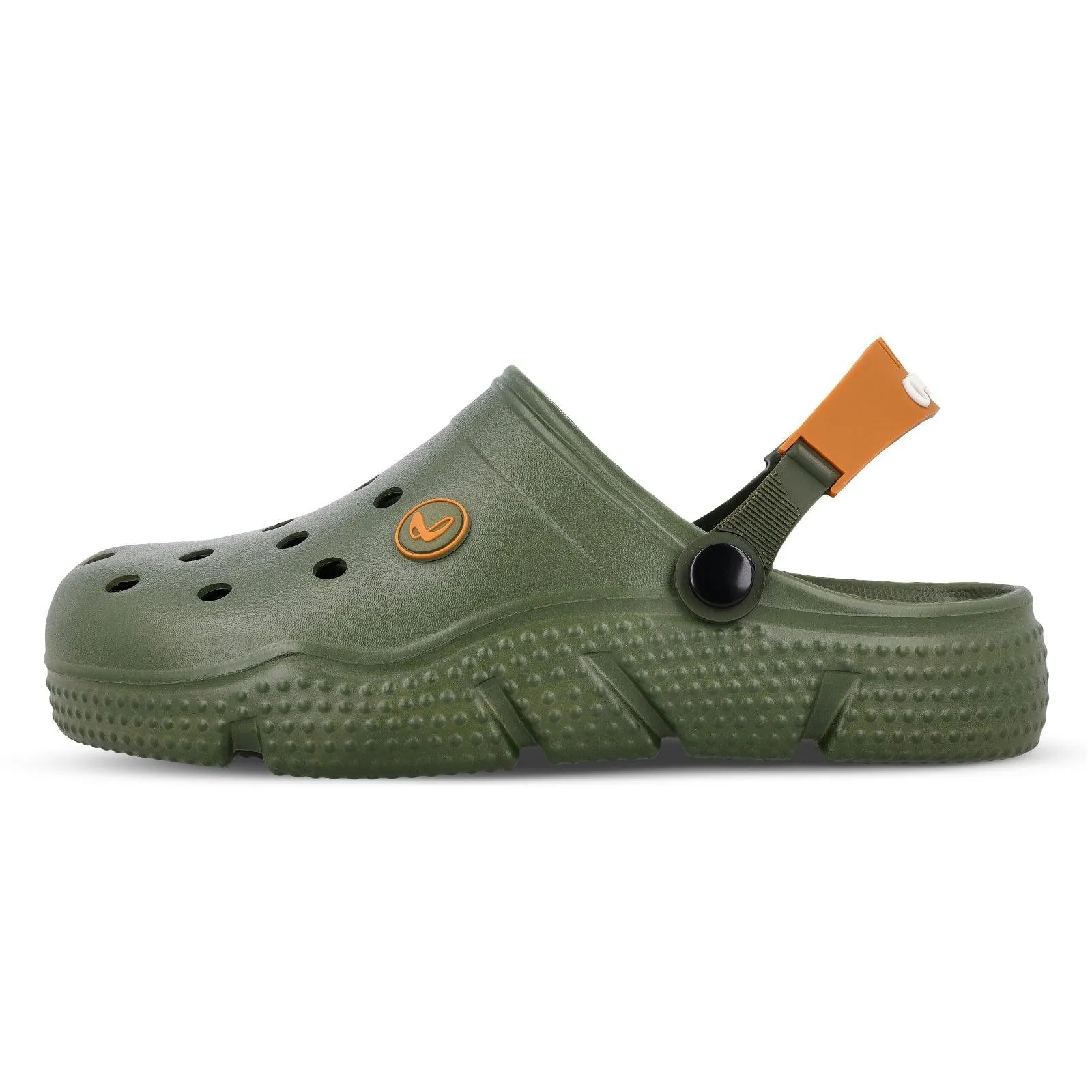Walkaroo Mens Clogs  - WC8736 Olive Green