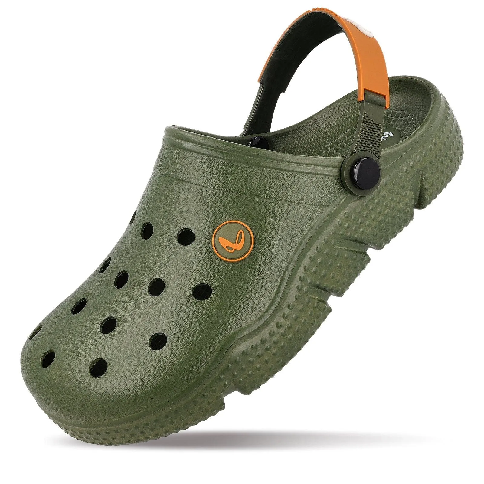 Walkaroo Mens Clogs  - WC8736 Olive Green