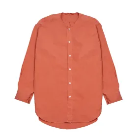 Wright   Doyle Hand Tie Shirt in Burnt Sienna