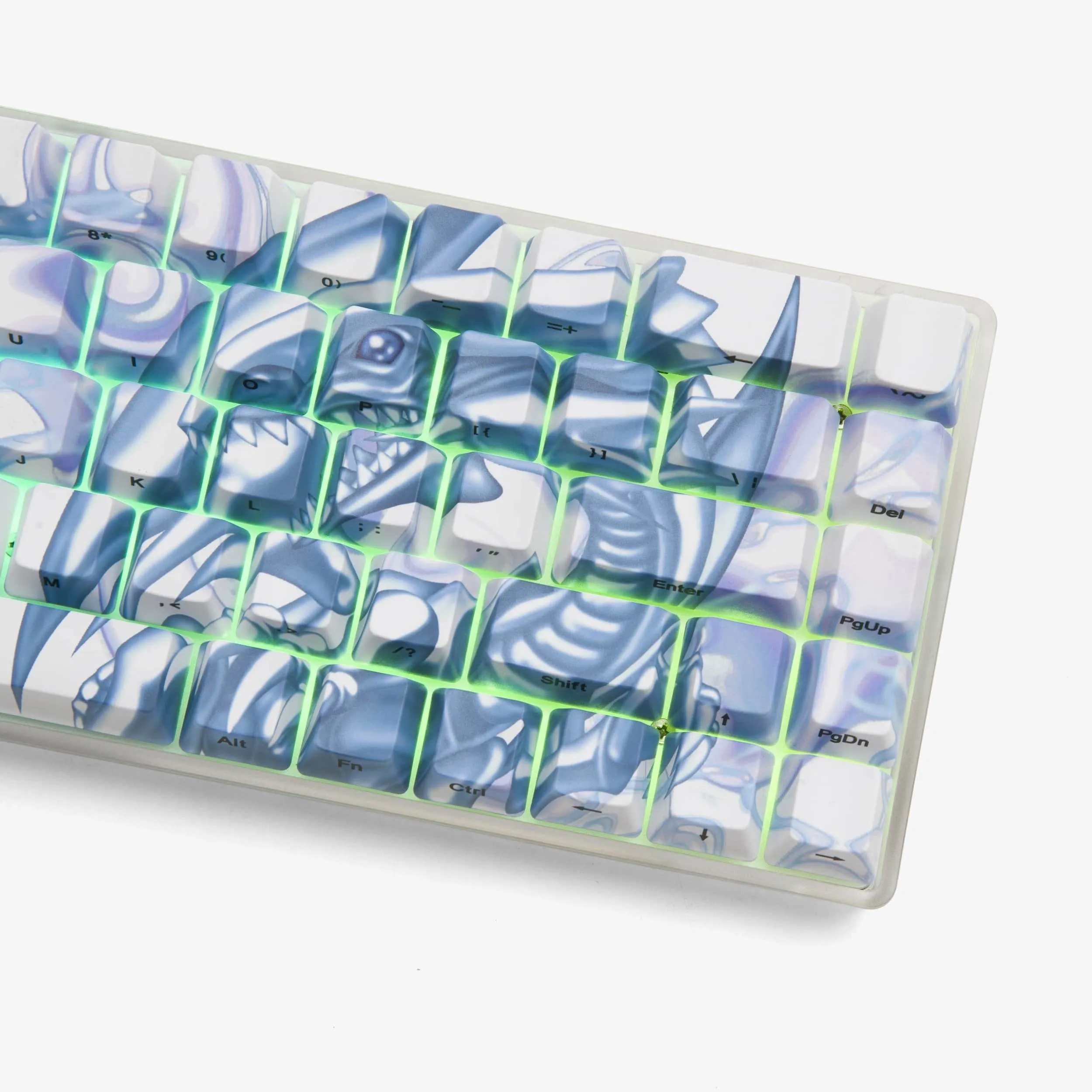 YGO x HG 68 Keycaps Set - Blue Eyes White Dragon