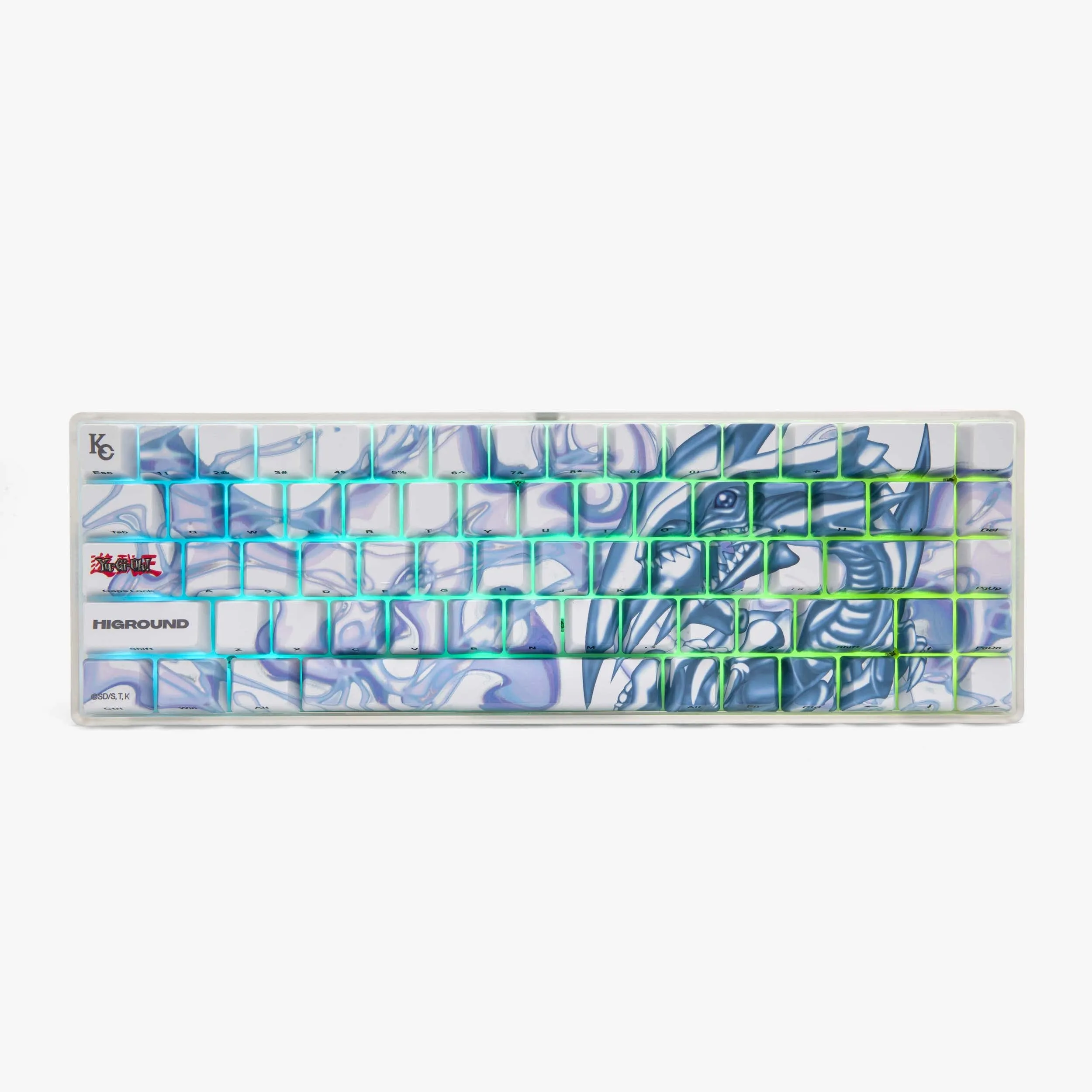 YGO x HG 68 Keycaps Set - Blue Eyes White Dragon