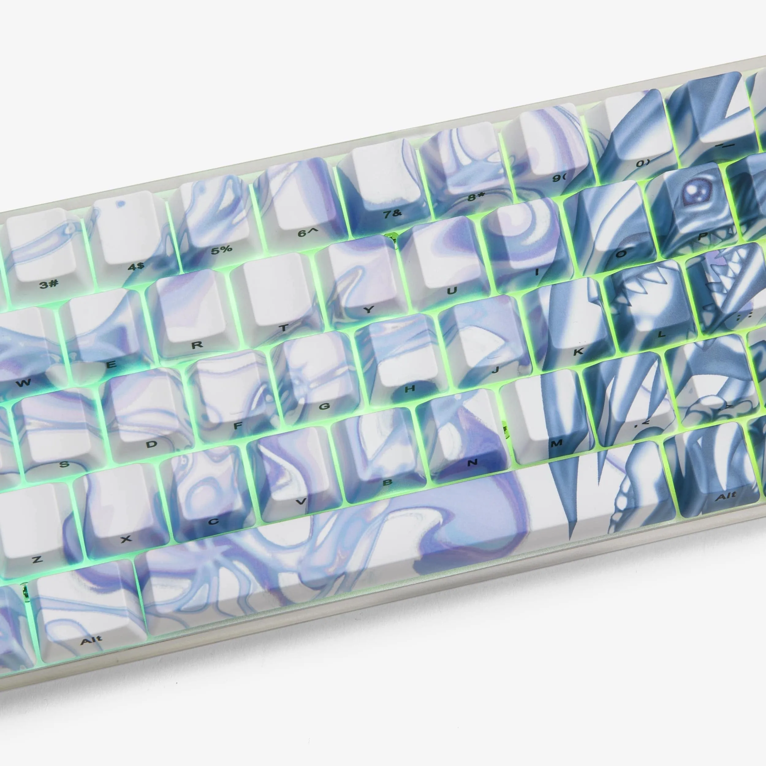 YGO x HG 68 Keycaps Set - Blue Eyes White Dragon