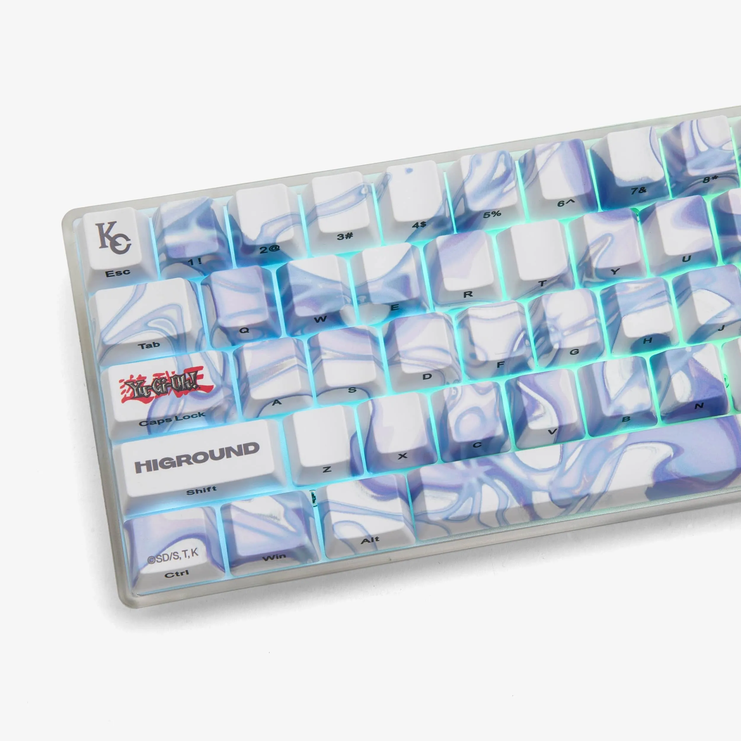YGO x HG 68 Keycaps Set - Blue Eyes White Dragon